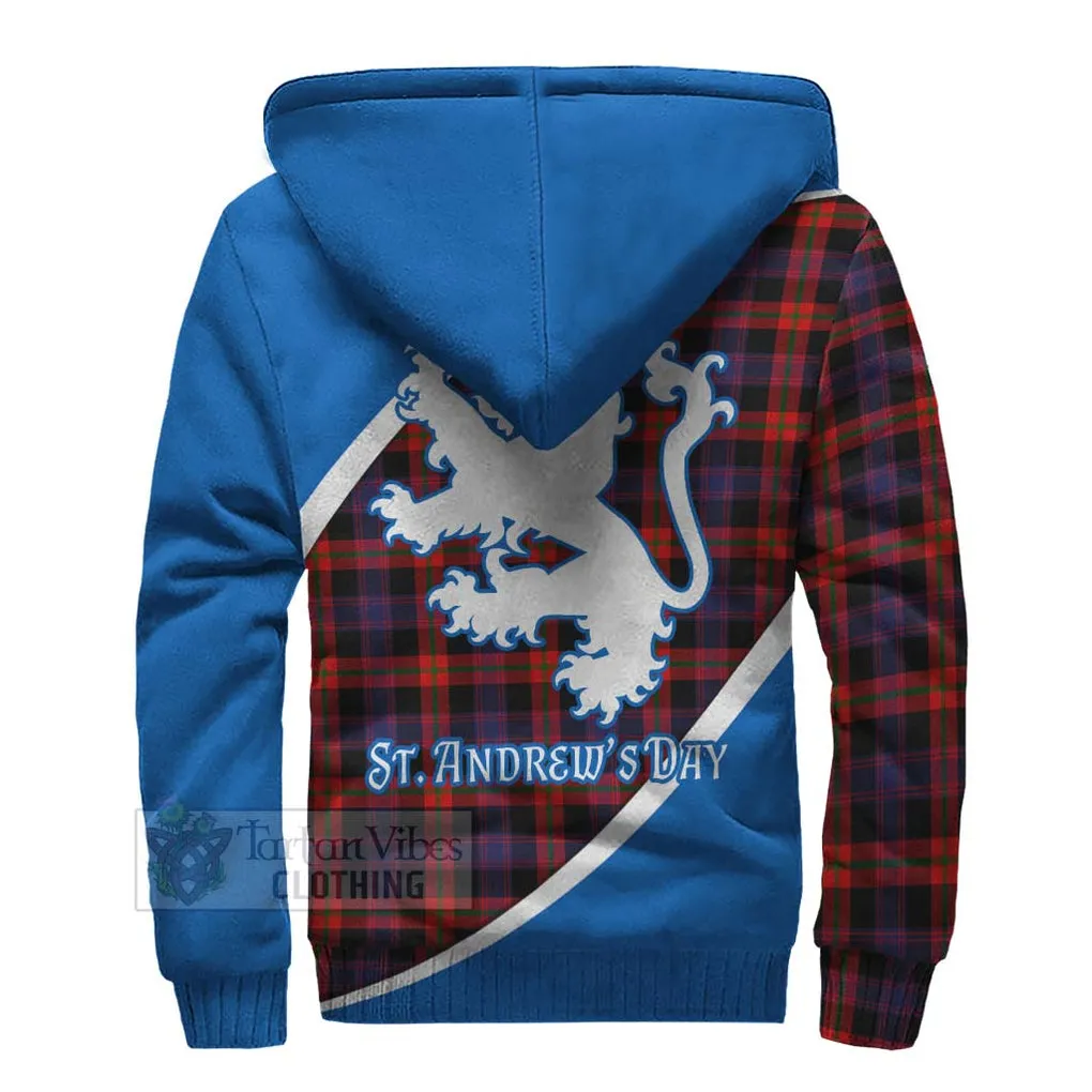 Brown (Broun) Family Crest Tartan Sherpa Hoodie Celebrate Saint Andrew's Day in Style