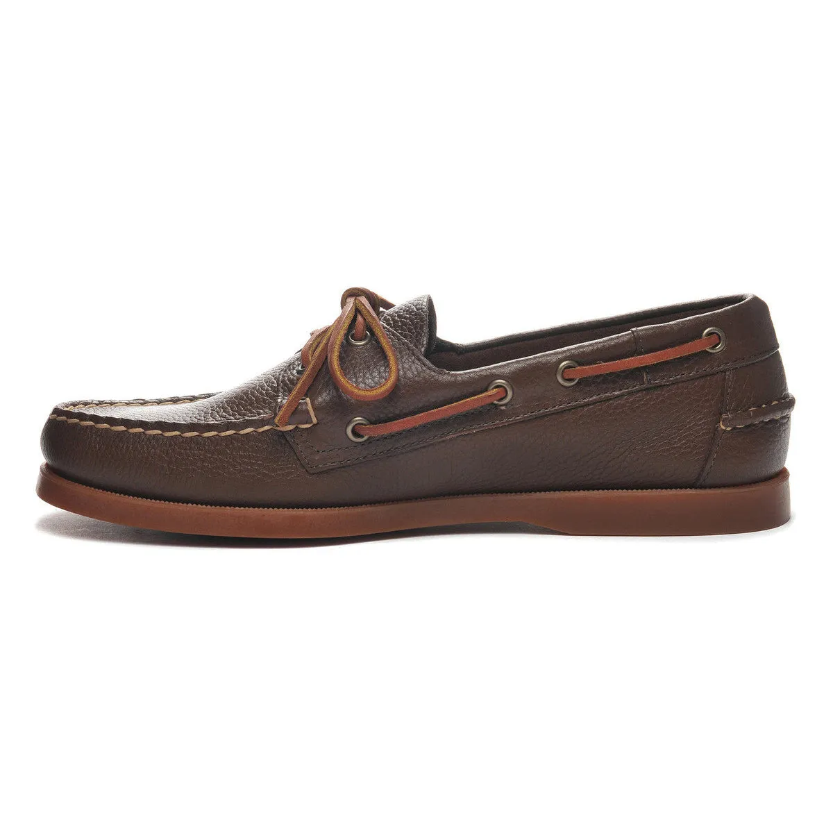 Brown Cognac Portland Martellato Boat Shoes