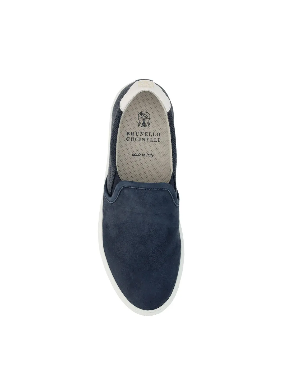 Brunello Cucinelli Logo Slip-On Sneakers