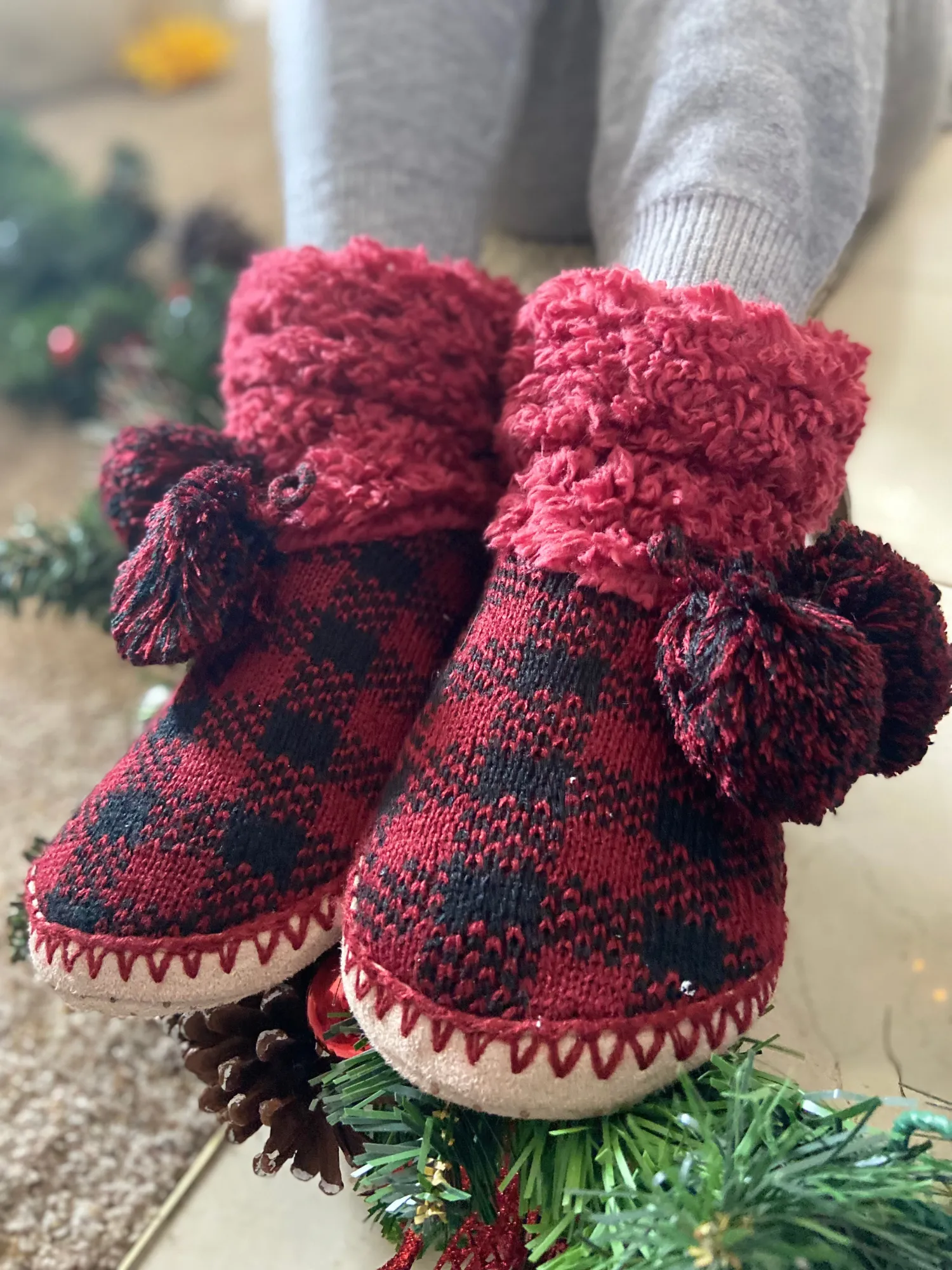 Buffalo Plaid Indoor Outdoor Slippers