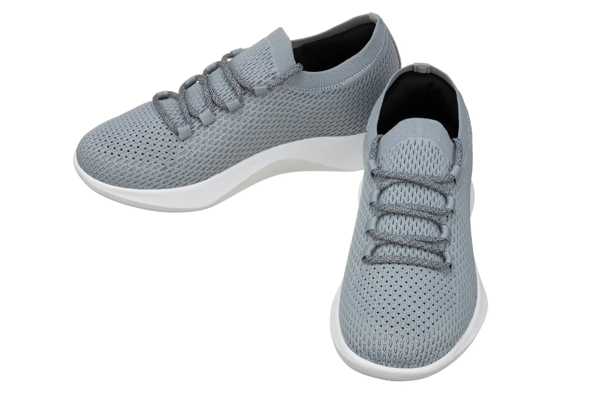 CALTO - Q086 - 2.4 Inches Taller (Grey/Black) - Ultra Lightweight Sneakers