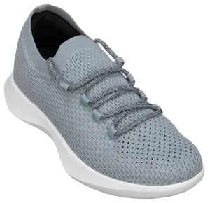 CALTO - Q086 - 2.4 Inches Taller (Grey/Black) - Ultra Lightweight Sneakers