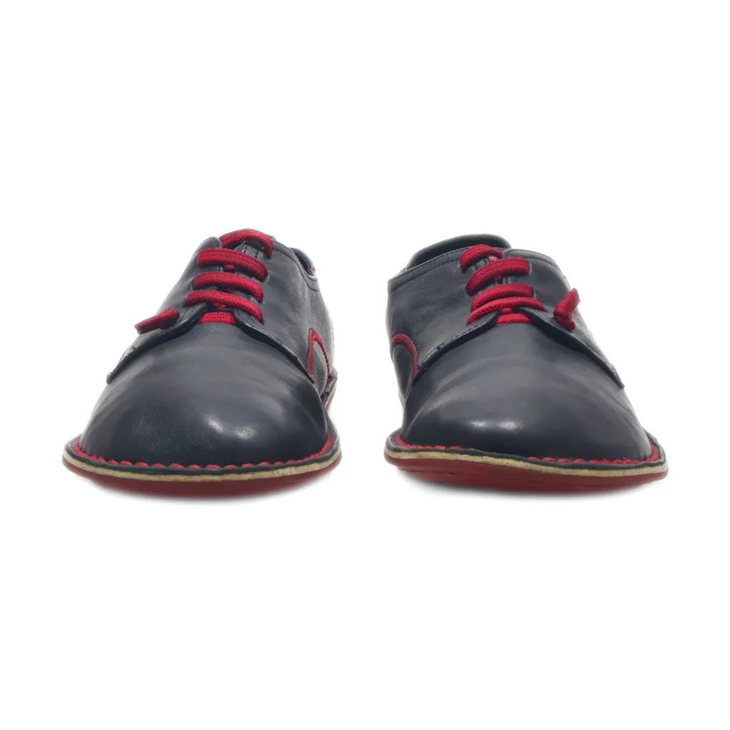 Camper Casual Lace Ups Leather Black Colour For Men