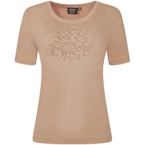 Canyon T-shirt with 1/2 sleeves, brown