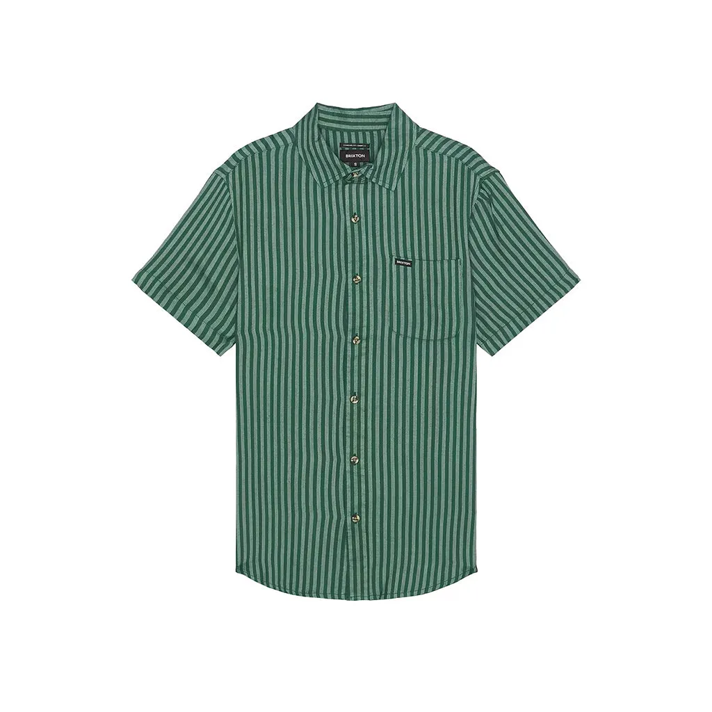 Charter Stripe S/S Woven Shirt Trekking Green/Chinois