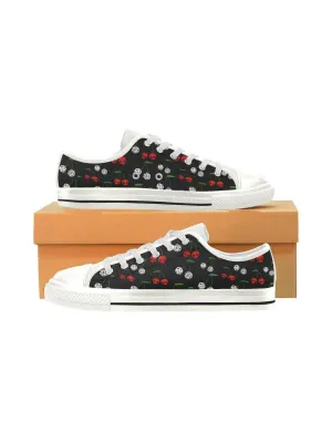 CHERRY SKULLS n DICE Retro Style Sneakers