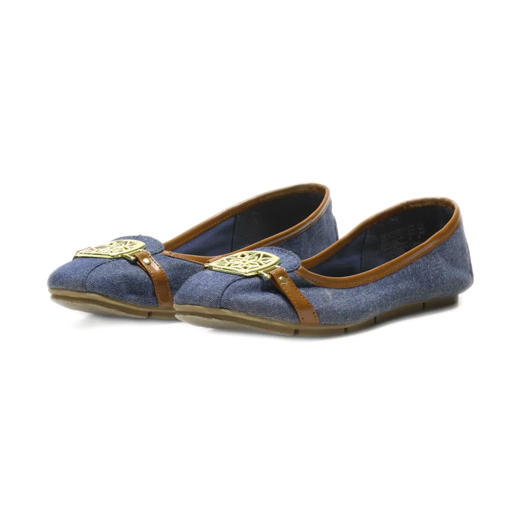 Christian Siriano Ballerinas Canvas Blue Colour For Women