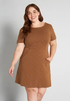 Circle, Circle Dot A-Line Dress