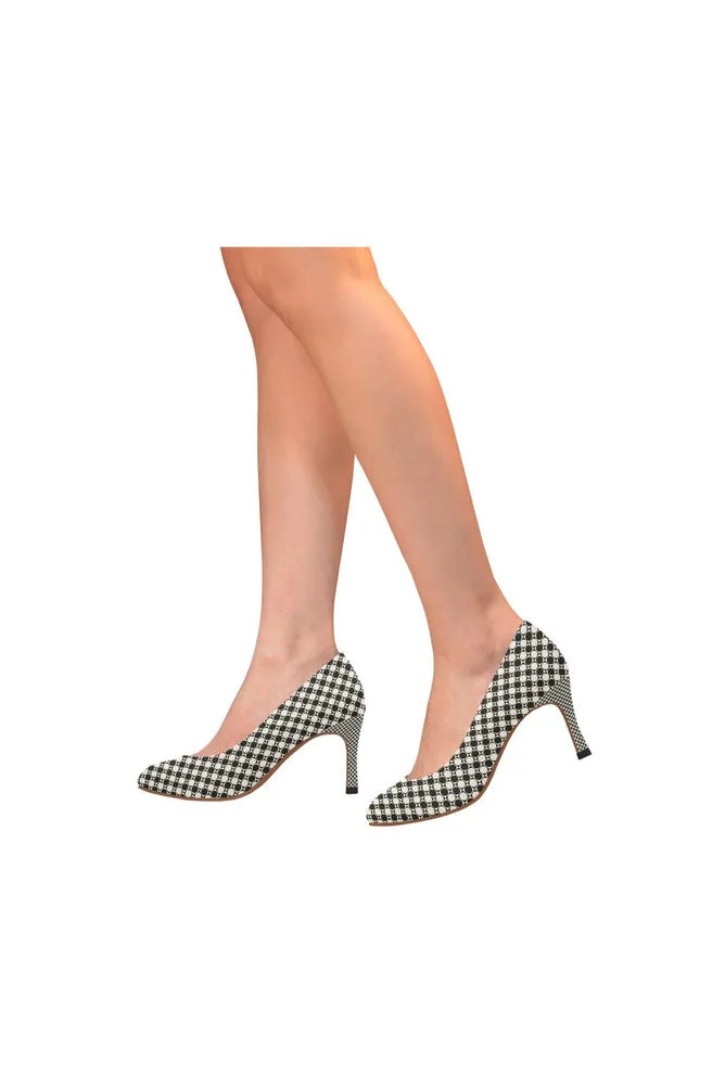 Circle in Squares Women's High Heels