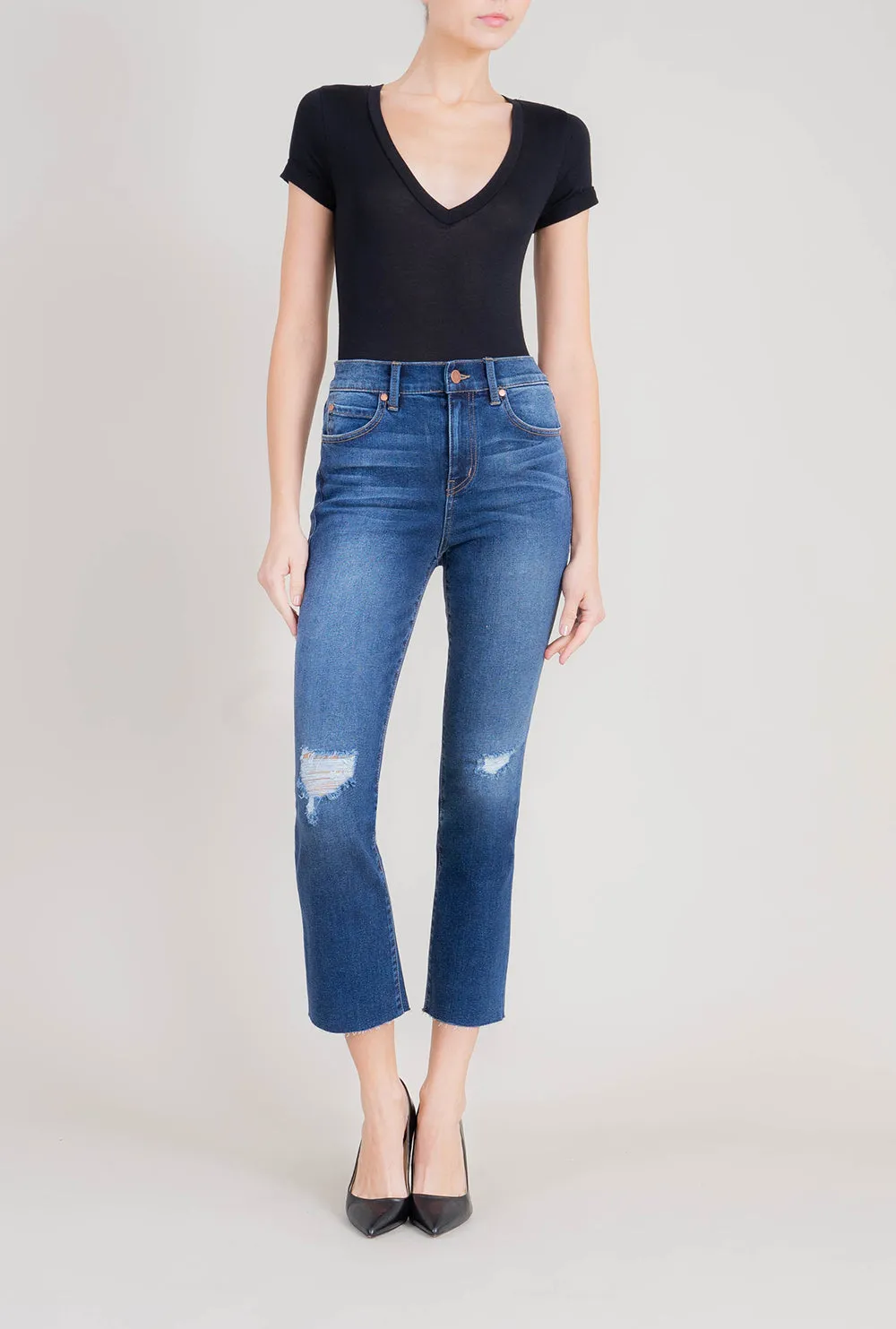 Classic 5pkt High Rise Straight Crop