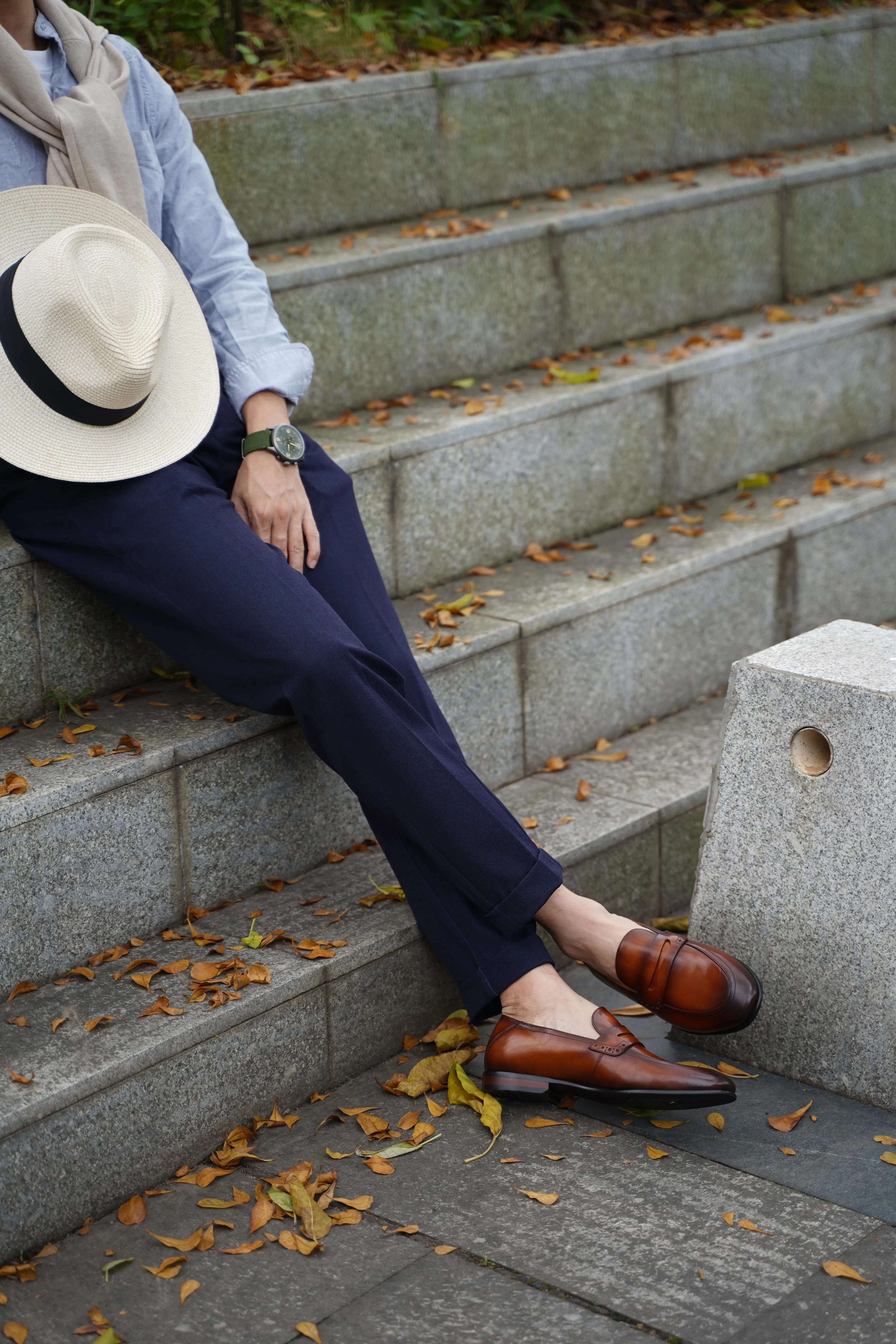 Classic Brown Penny Loafers