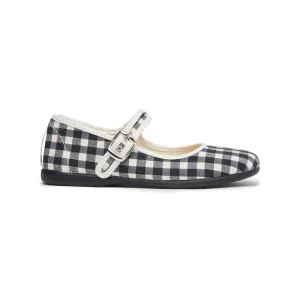 Classic Gingham Mary Janes in Black by childrenchic