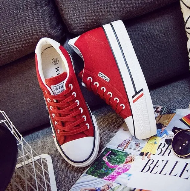 Classy Platform Canvas Sneaker