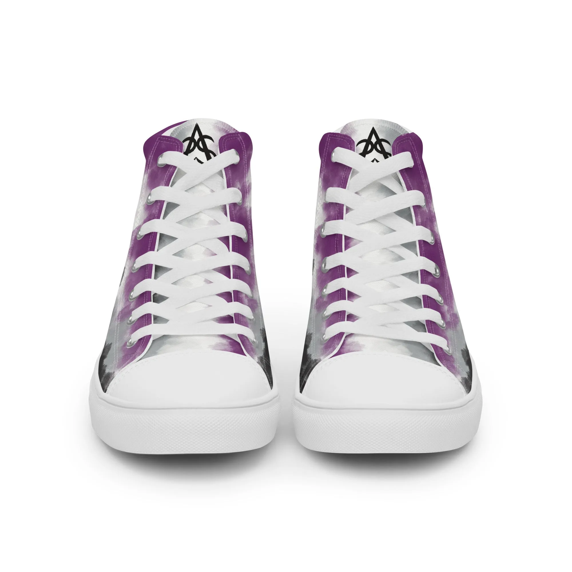 Cloudy Asexual High Top Canvas Shoes (Masc Sizing)