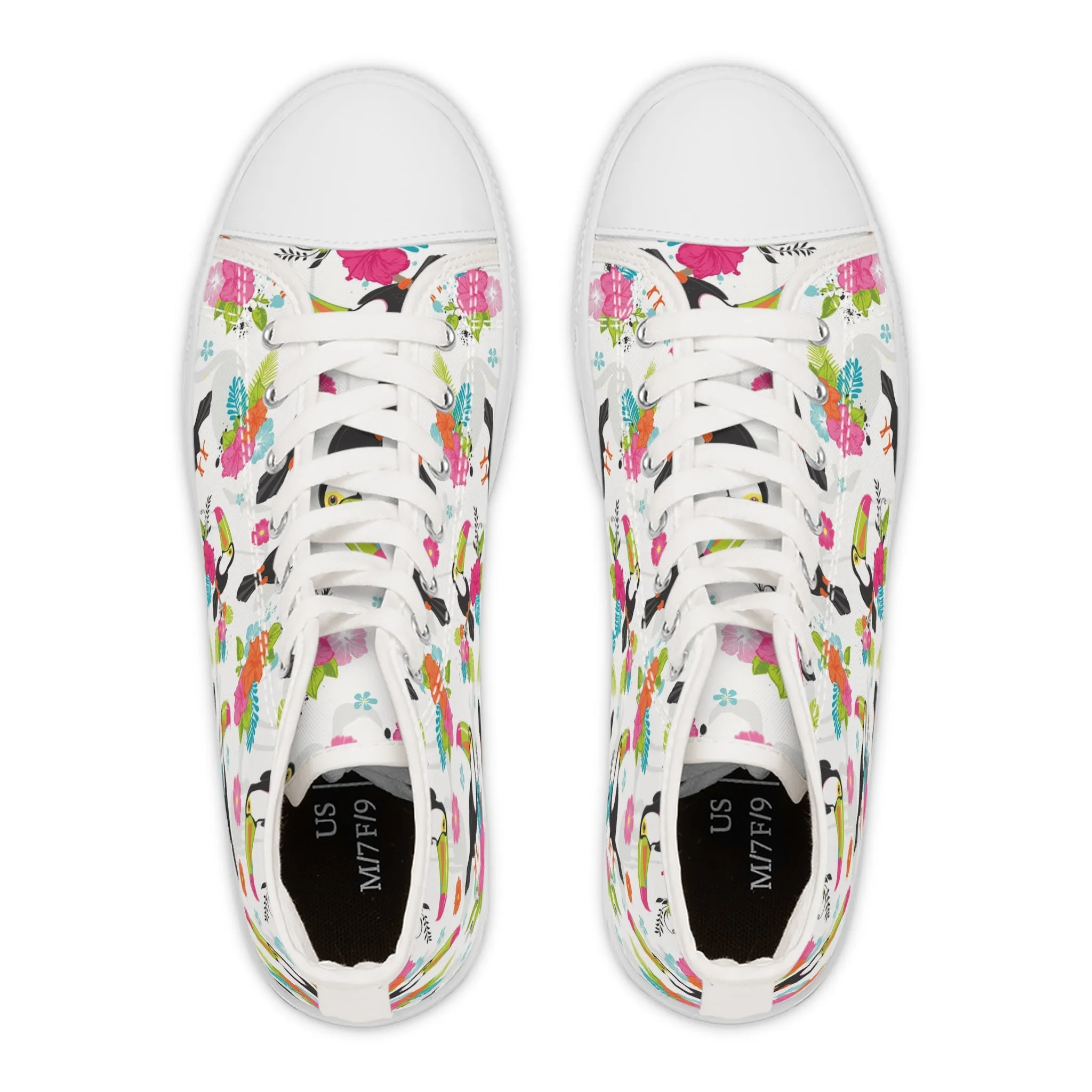 Colorful Toucans Women's High Top Sneakers