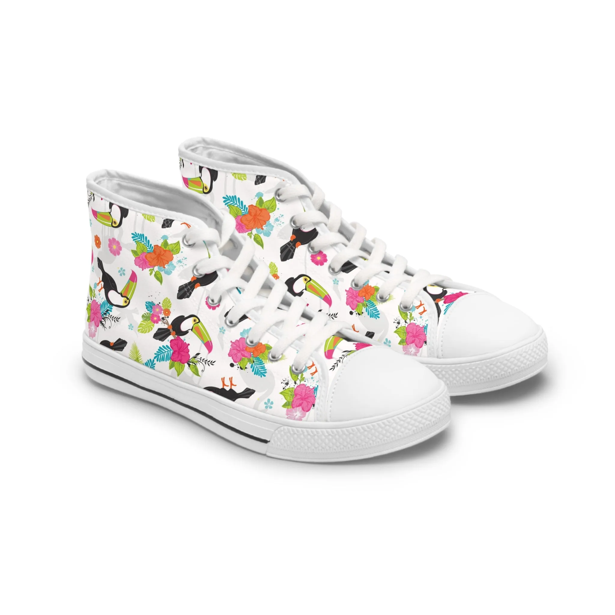 Colorful Toucans Women's High Top Sneakers