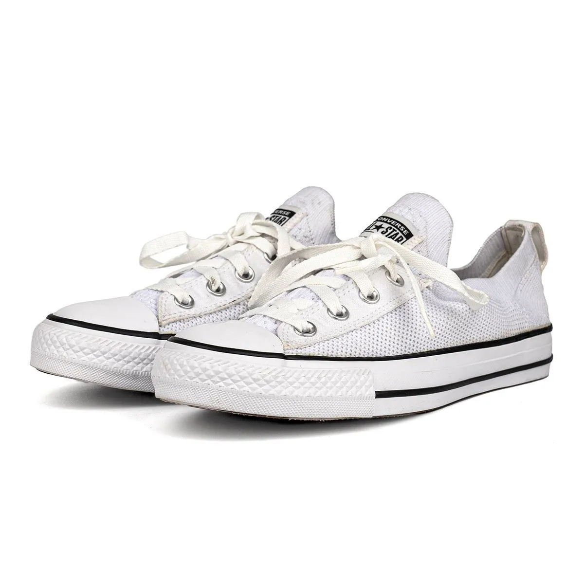 Converse Chuck Taylor All Star Shoreline Knit Low-Top Sneakers Fabric White Colour For Women