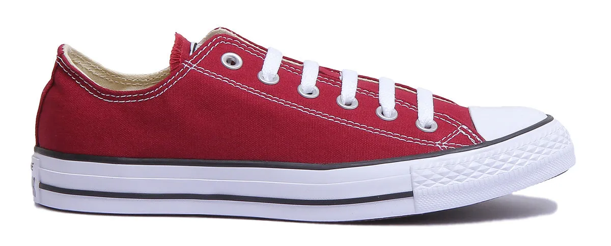 Converse M9691 All Star Low Trainer In Maroon