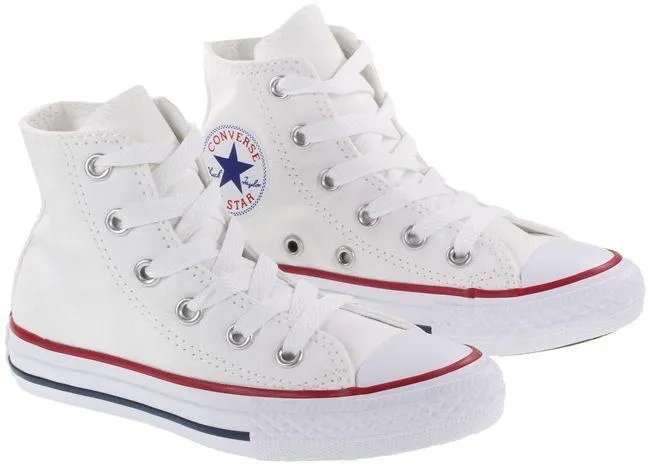 Converse Shoes Kids Chuck Taylor All Star Hi Optical White