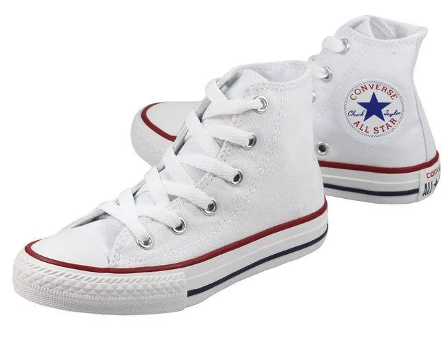 Converse Shoes Kids Chuck Taylor All Star Hi Optical White