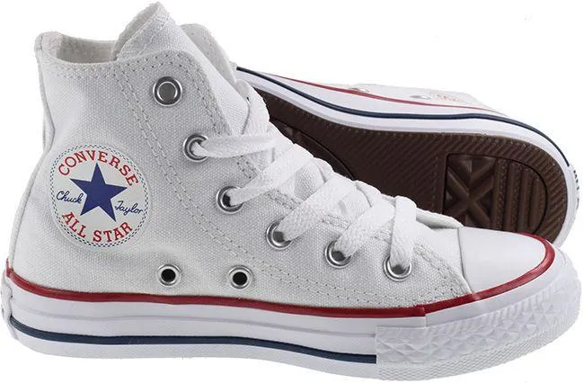 Converse Shoes Kids Chuck Taylor All Star Hi Optical White