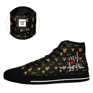 Corporate christmas gifts, Personalized Best Valentine's Sneakers, Custom High Top Shoes Gift for Valentine's Day,KWH-7218-23020205