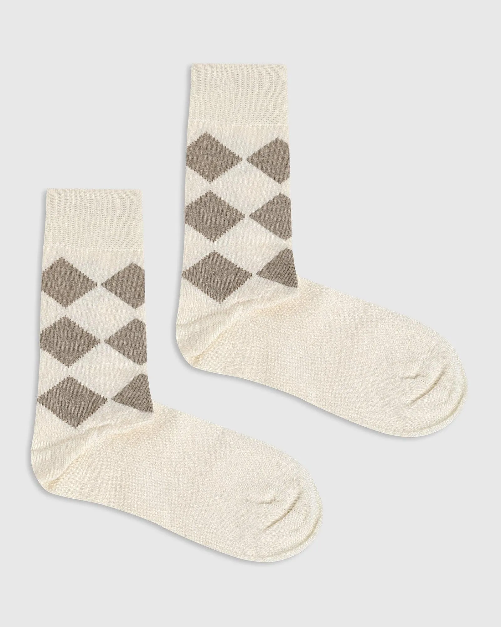 Cotton Acru Printed Socks - Rain