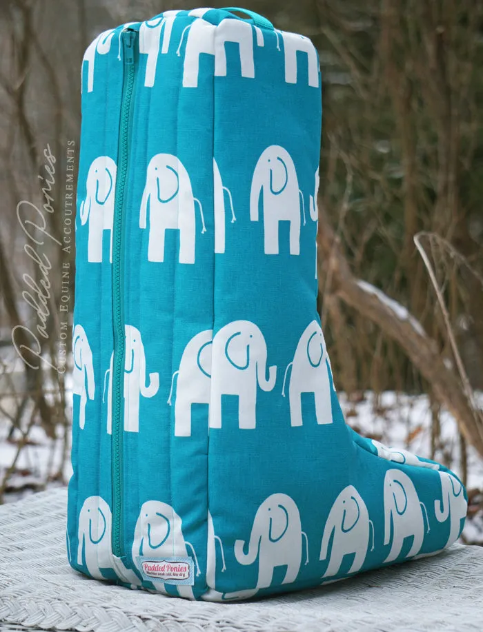 Custom Elephants Tall Boot Bag