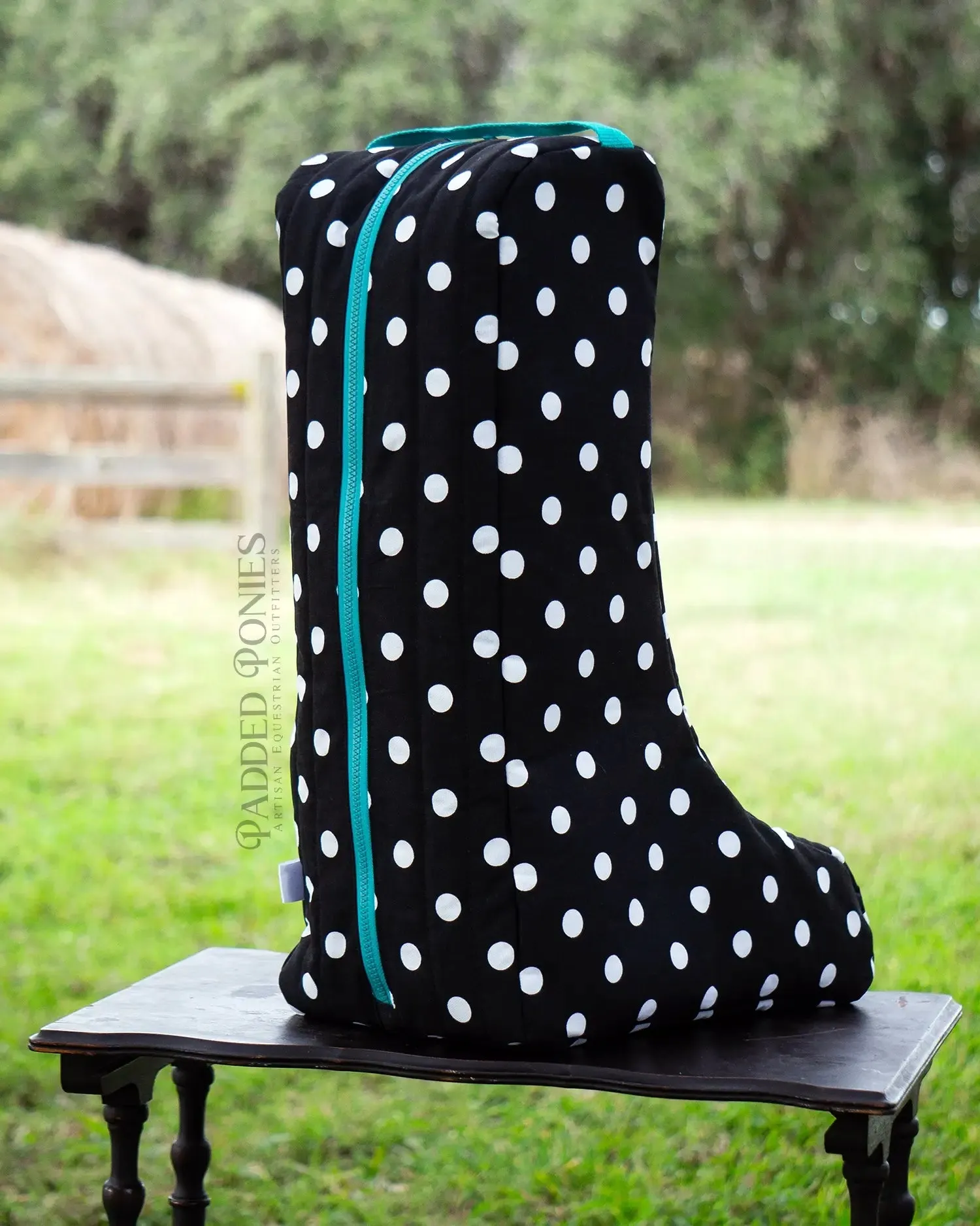 Custom Polka Dot Tall Boot Bag