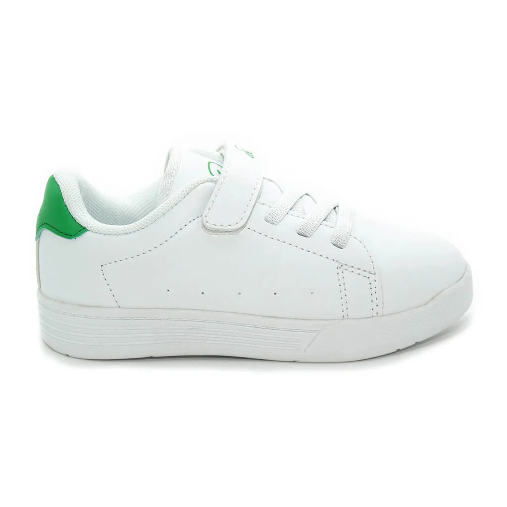 D Trendy Sneakers White Green Infants Walkers Toddlers Kids Boy-Girls - Kids Shoes