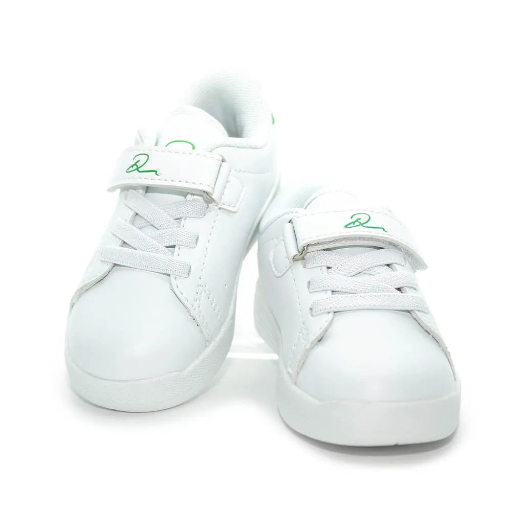 D Trendy Sneakers White Green Infants Walkers Toddlers Kids Boy-Girls - Kids Shoes