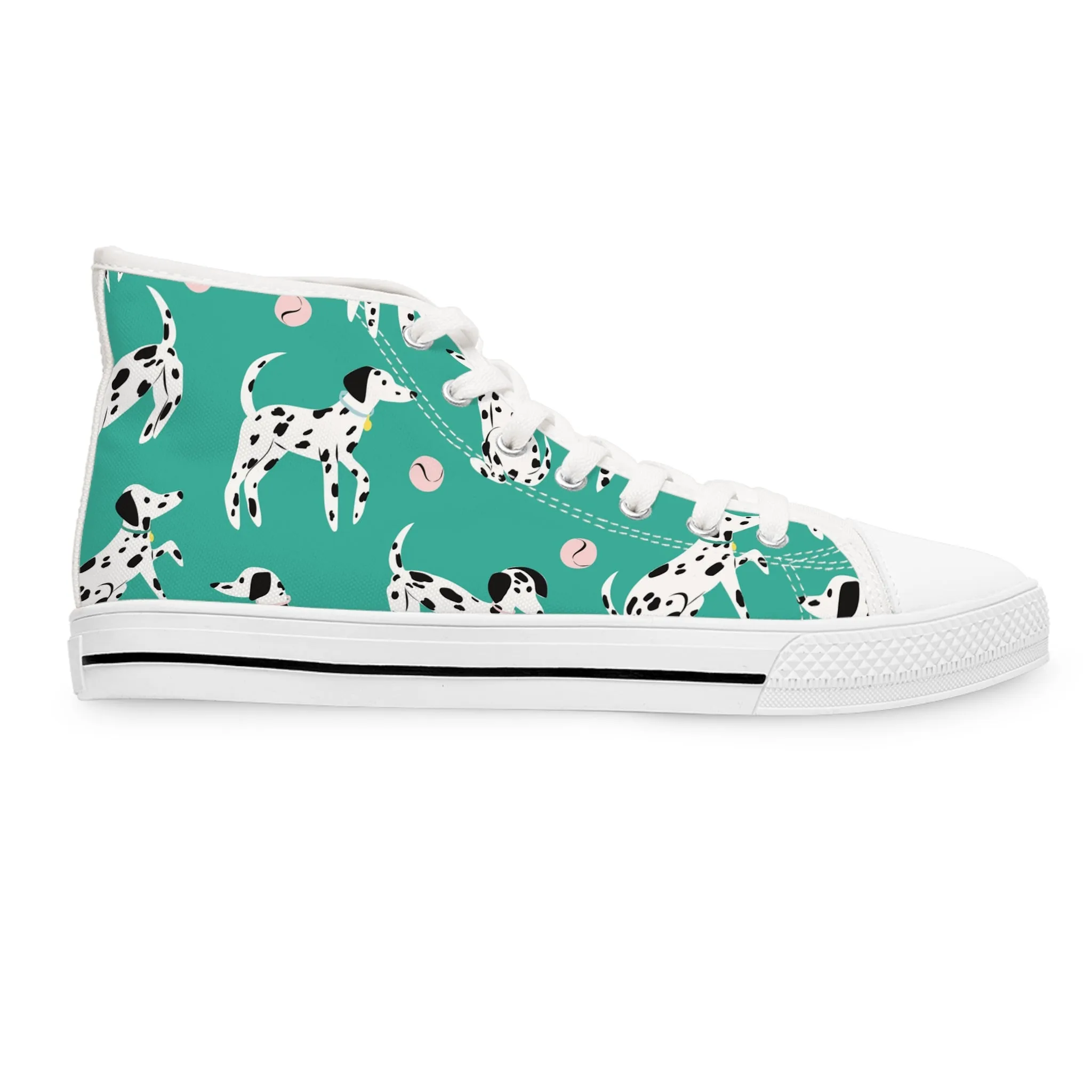 Dalmatian Dog Women's High Top Sneakers