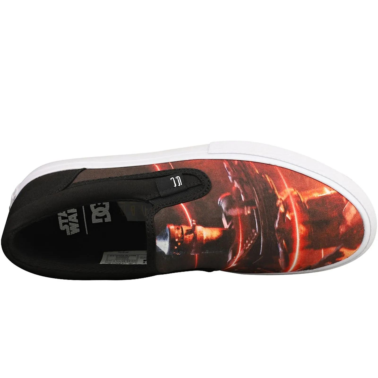 DC Shoes Mens Star Wars Manual Slip Canvas Plimsolls - Black