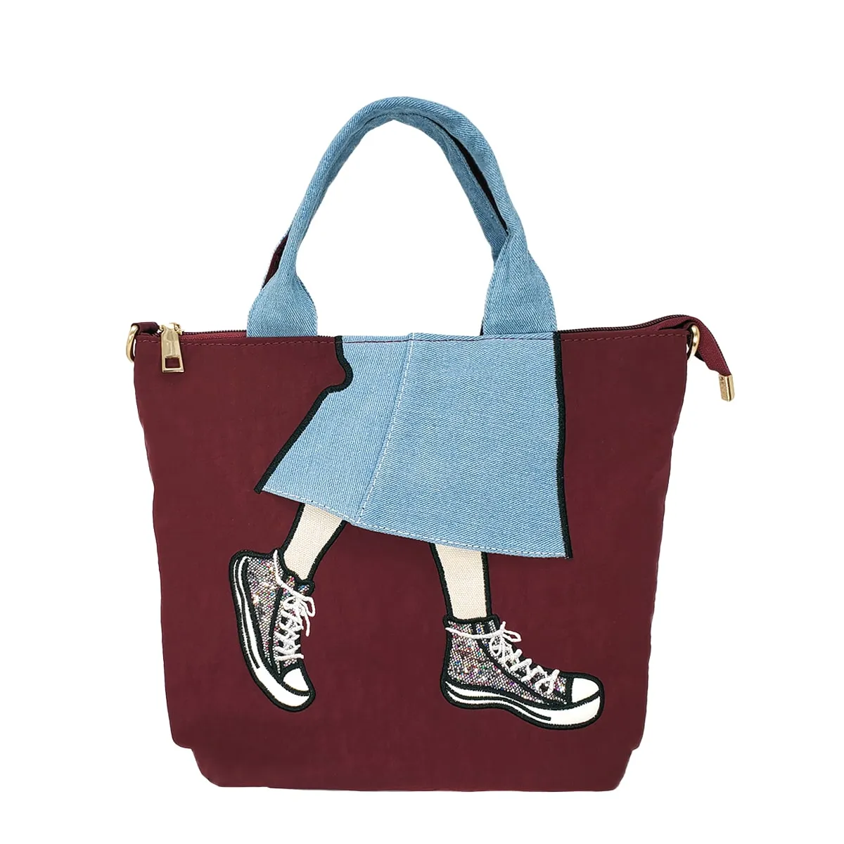 Denim Skirt Tote Bag