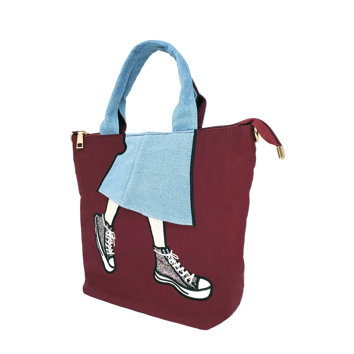 Denim Skirt Tote Bag