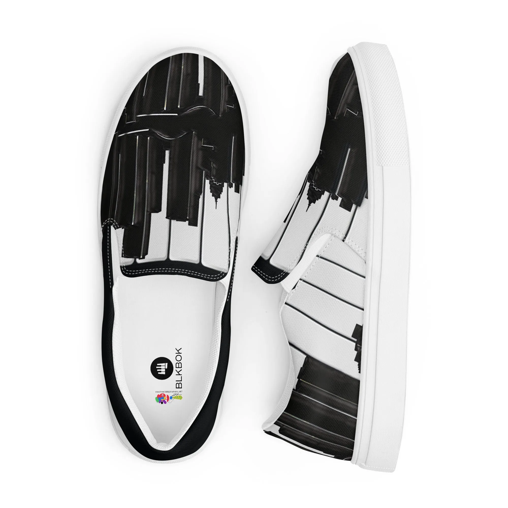 Detroit Skyline Chords Men’s slip-on canvas shoes