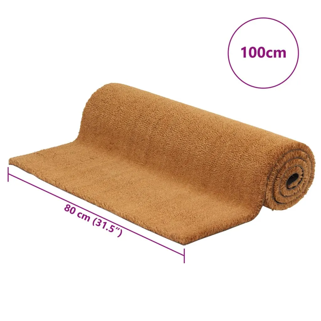 Door Mat Natural 80x100 cm Tufted Coir