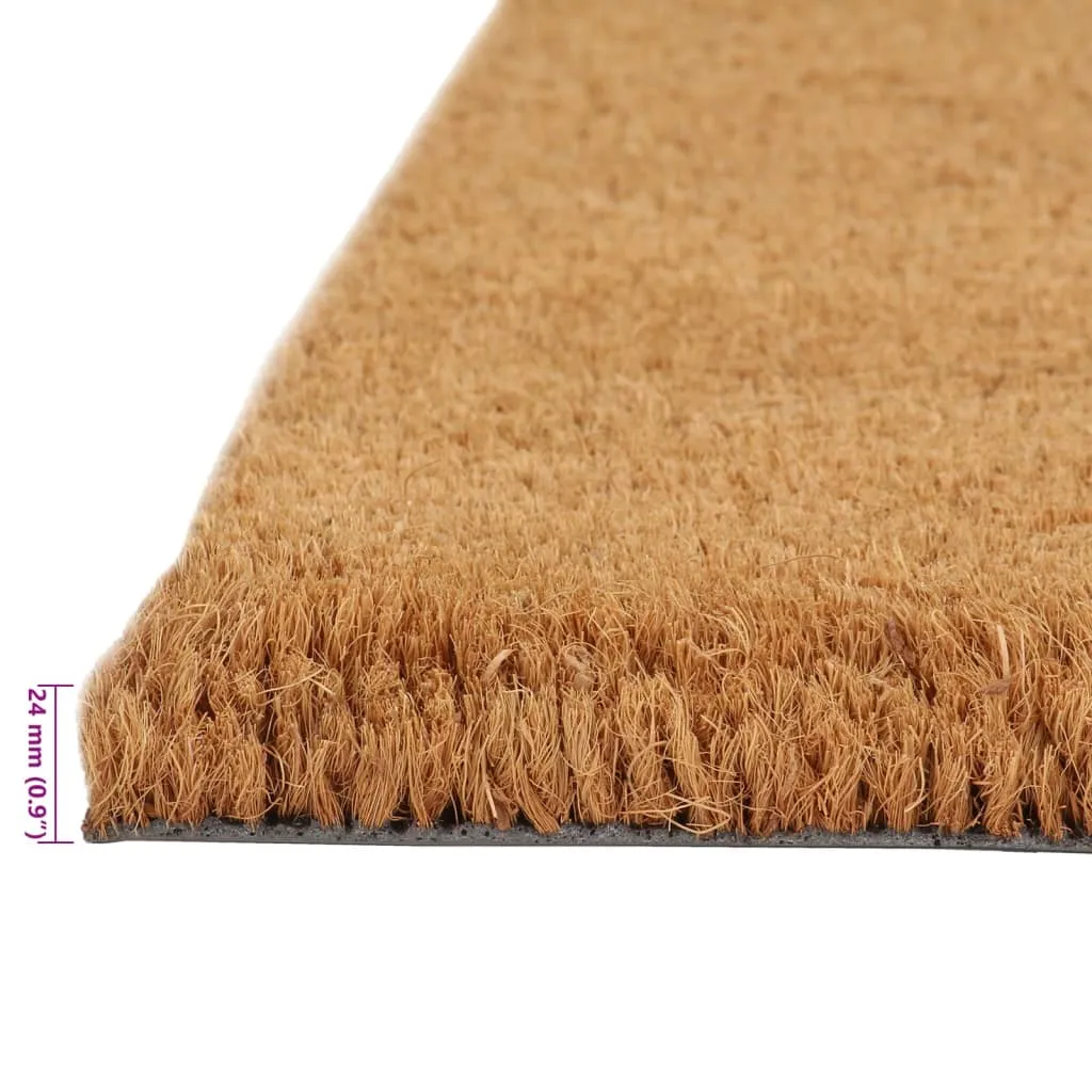 Door Mat Natural 80x100 cm Tufted Coir