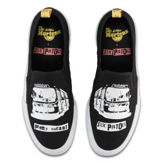 Dr. Martens Toomy SXP Black   White Pretty Vacant Canvas Shoe