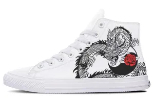 Dragon And Rose Yin Yang