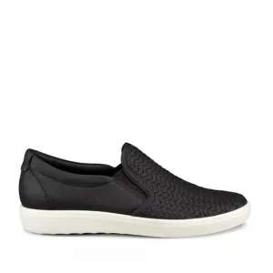 ECCO Women's Soft 7 Slip On in Black