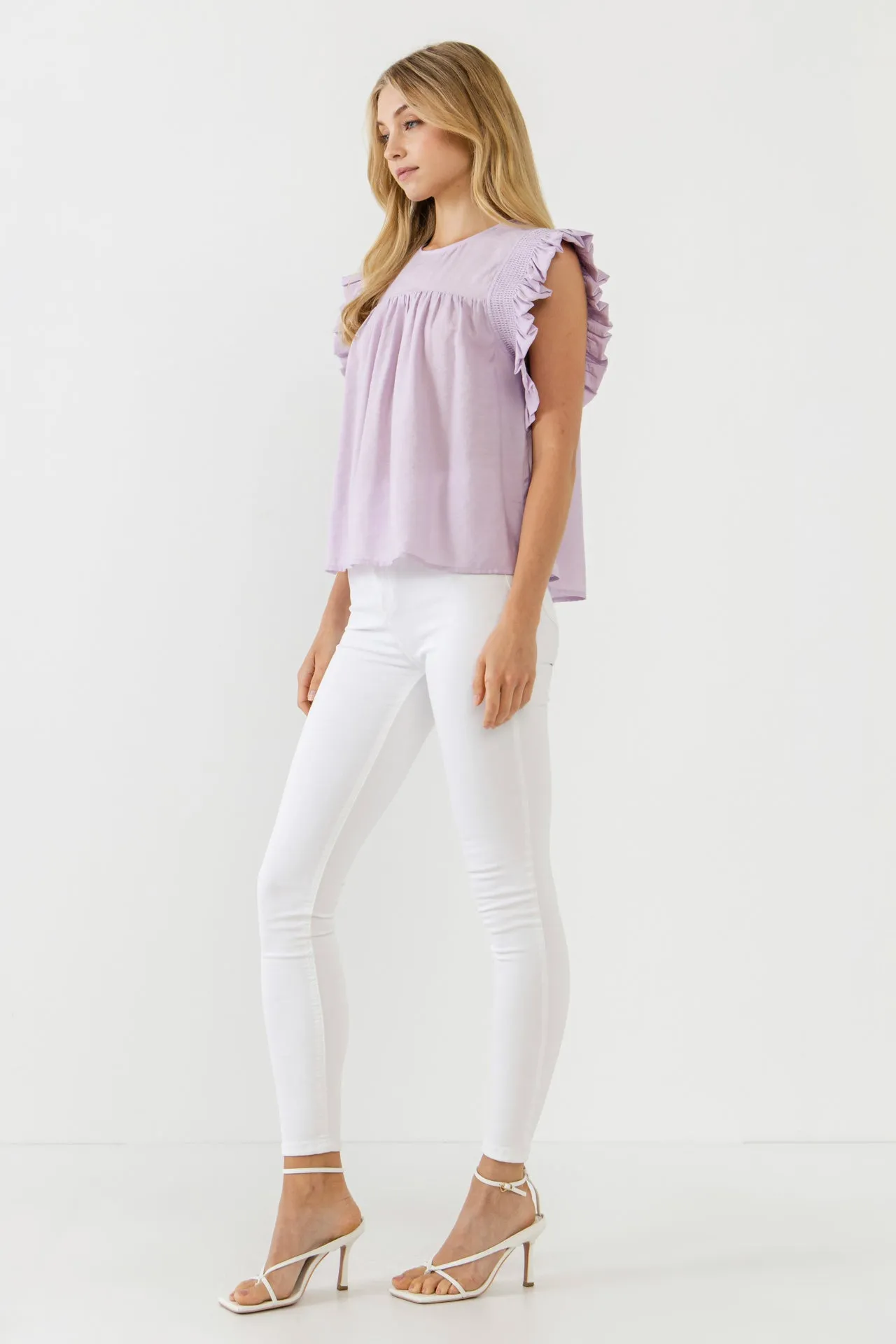 English Factory - Ruffle Detail Top