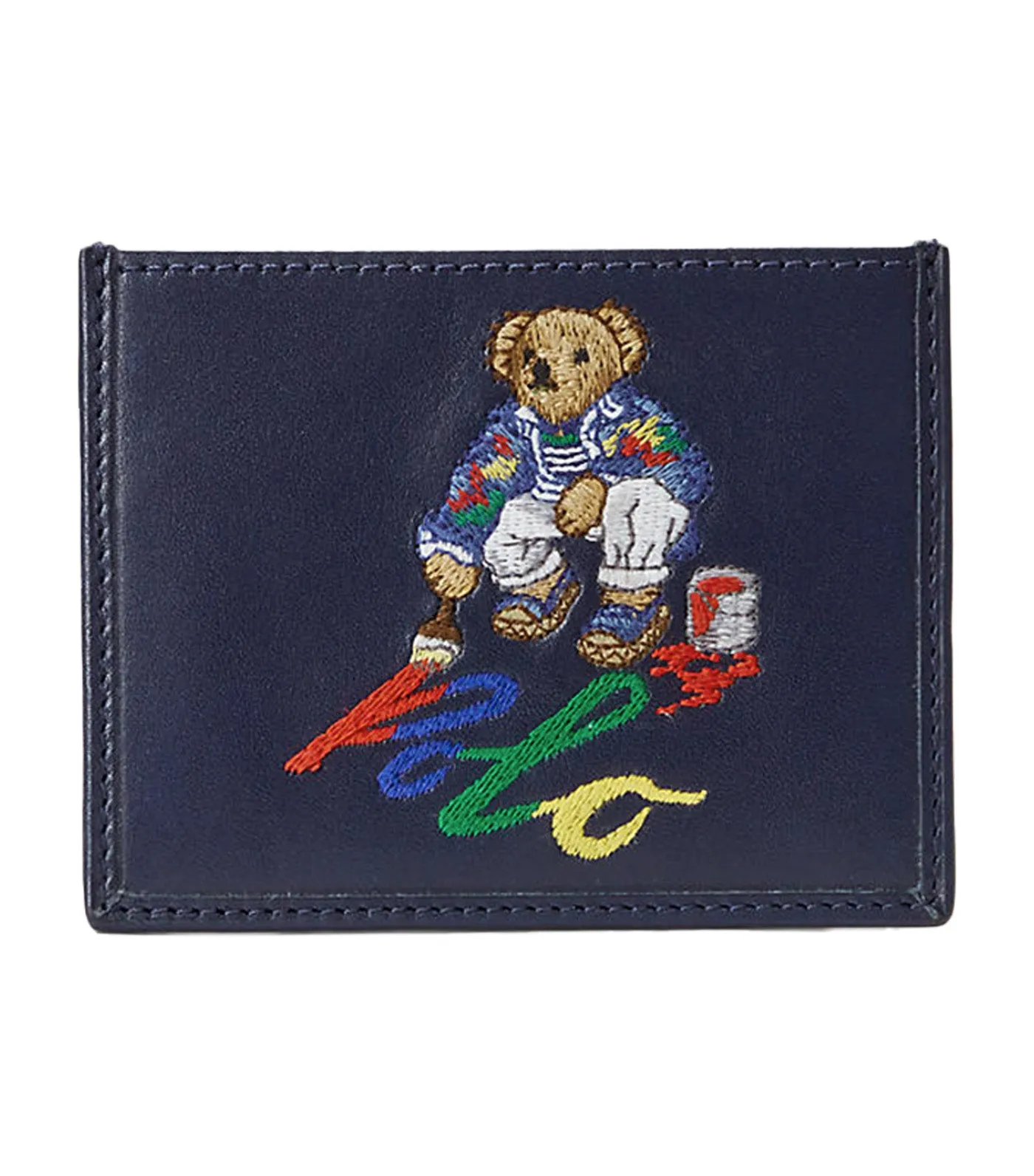 Equestrian Canvas and Leather Card Case