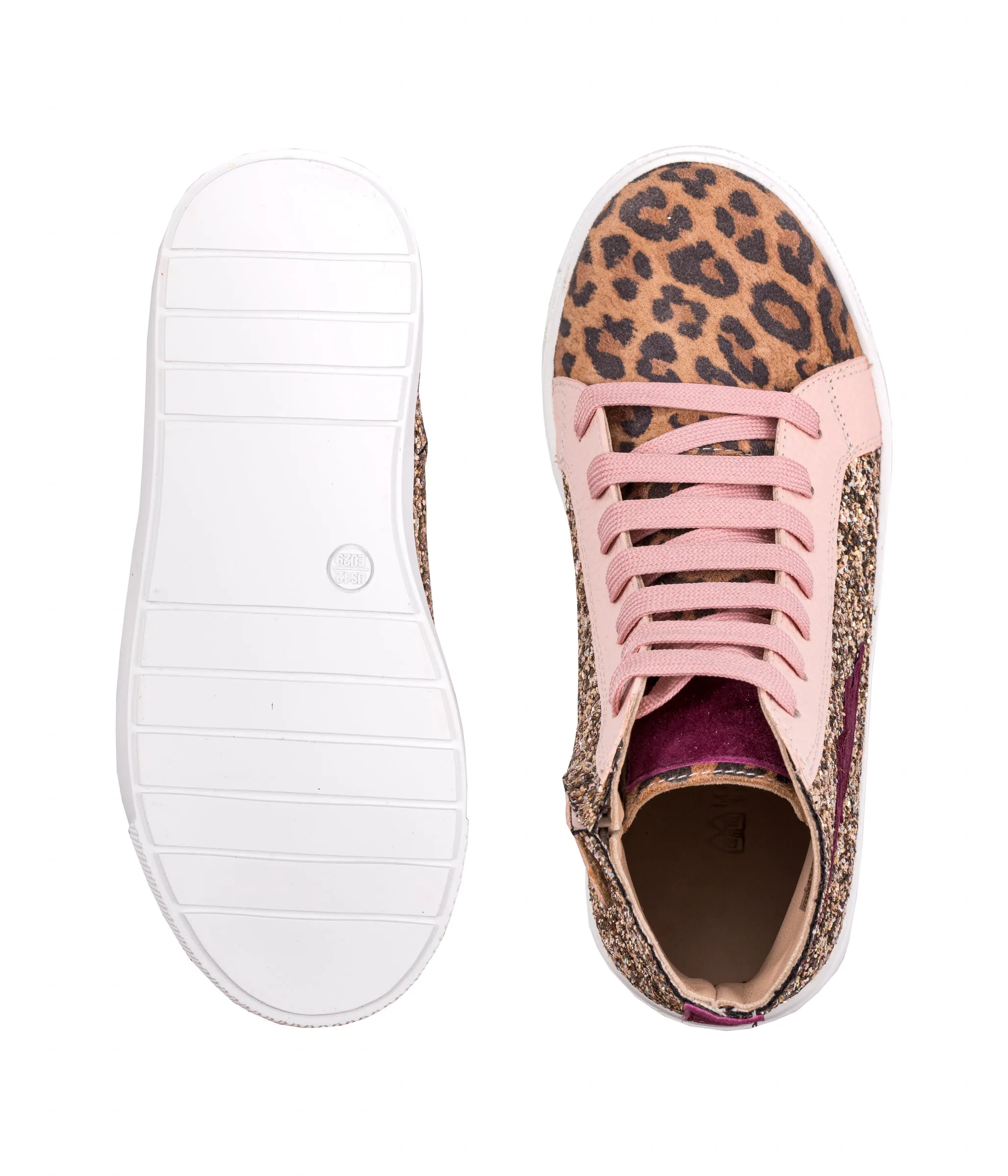 *Exclusive* Rockstar Sneaker, Rose Gold Leopard