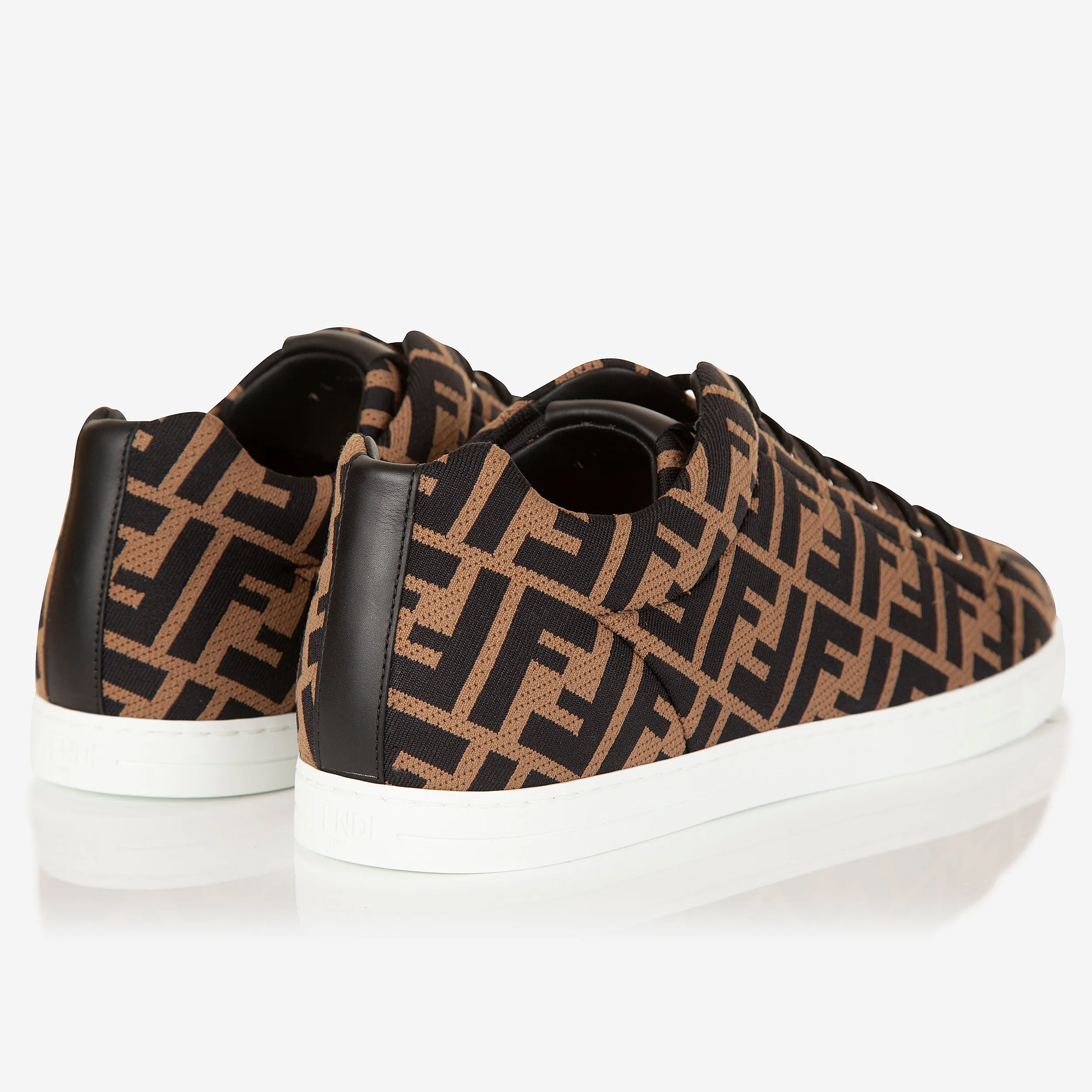 Fendi Brown Tech Fabric Sneakers