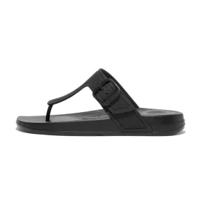 FitFlop Iqushion Adjustable Buckle Sandals - All Black