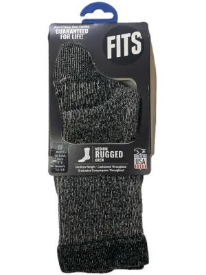 Fits Medium Rugged Crew Sock