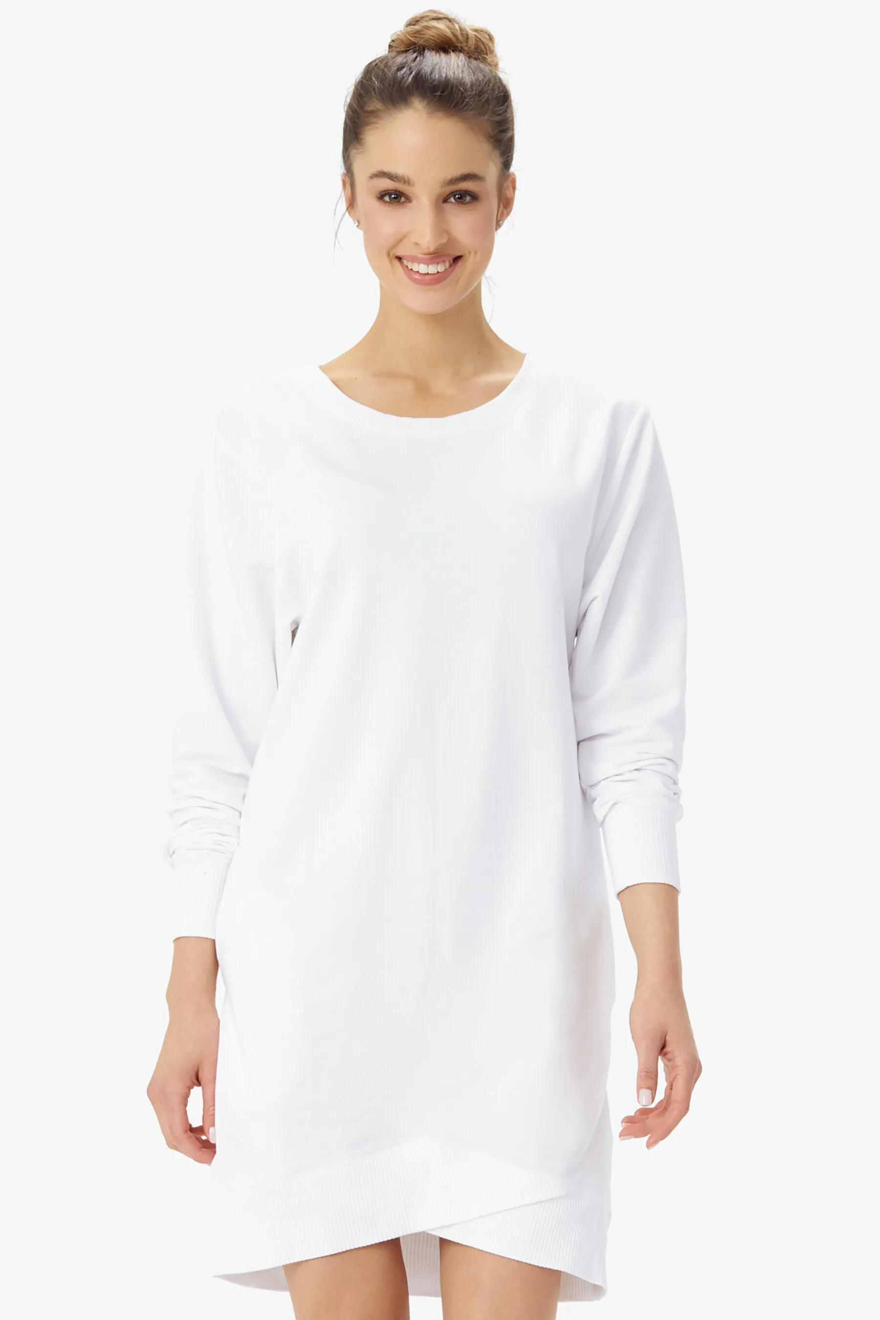 Flat Track Long Sleeve Sweatshirt Dress