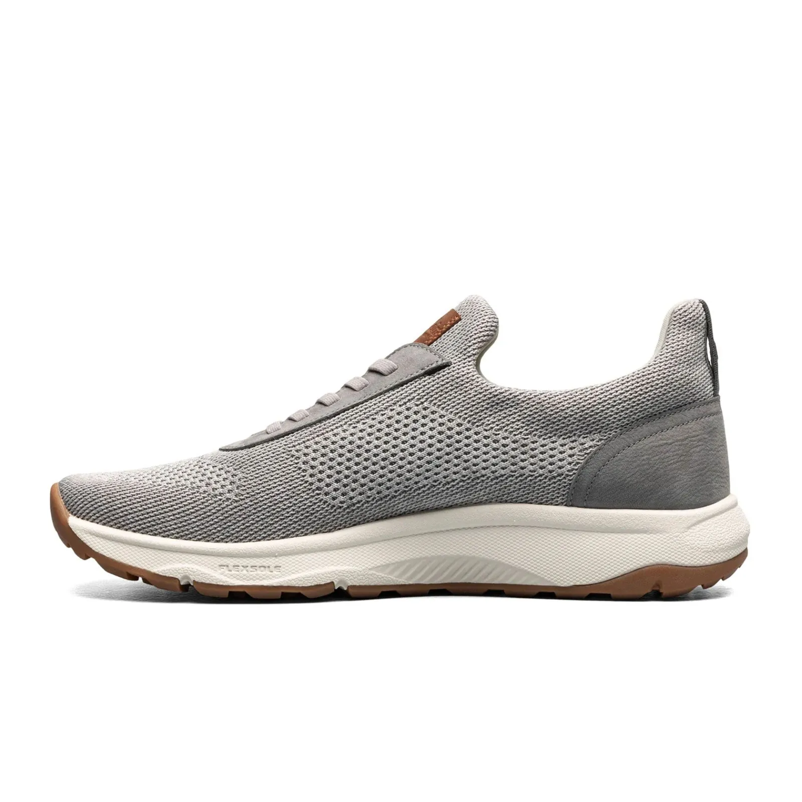 Florsheim Satellite Knit Elastic Lace Slip On Sneaker (Men) - Gray Knit/Nubuck