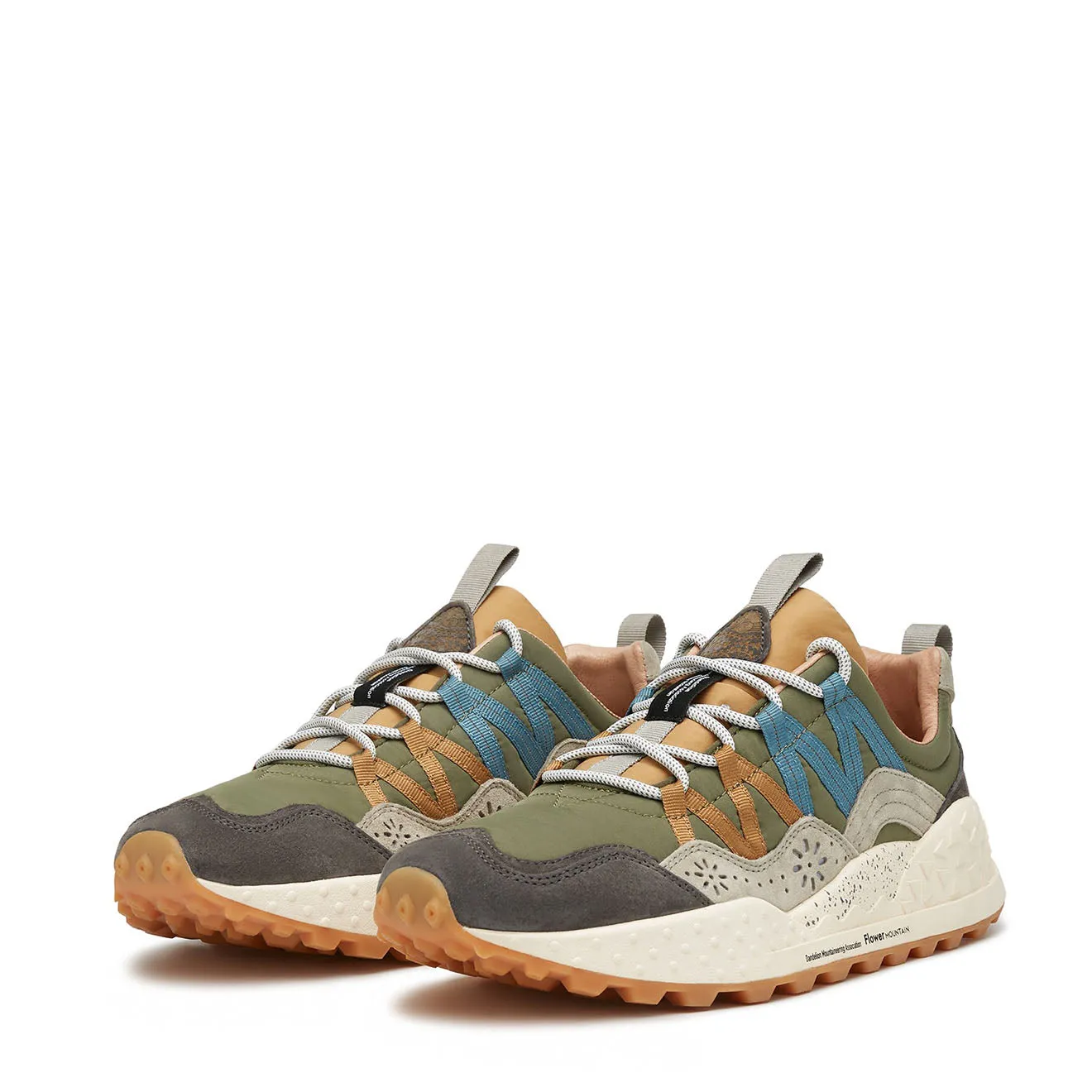 Flower Mountain Washi Man Military / Beige